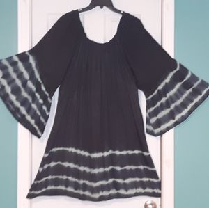 Charcoal Gray & Mint Striped Shirt